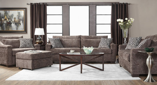 Churchill Espresso Sofa and Chair and a Half