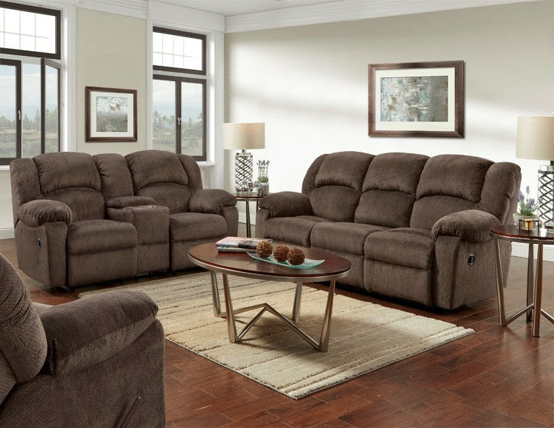 Kelly Gray Reclining Sofa and Loveseat