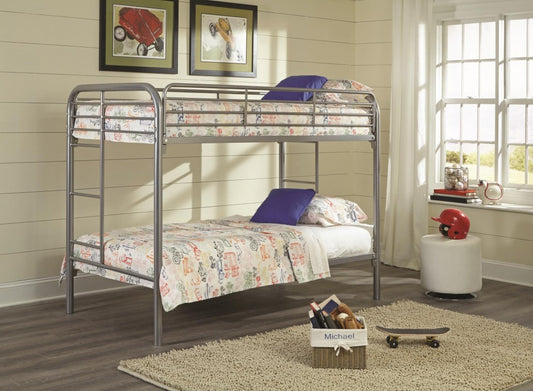 SILVER TWIN/TWIN BUNKBED