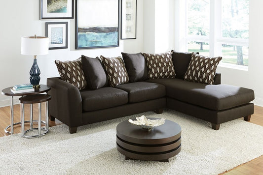 Dark Chocolate 2pc Sectional