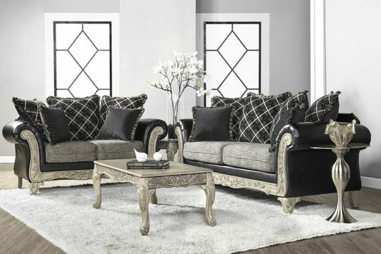 Kais Onyx Sofa and Loveseat