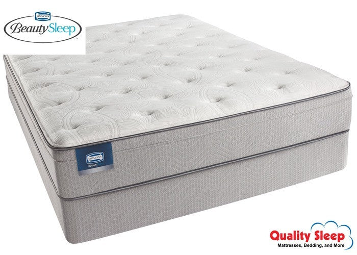 Simmons Beautysleep Series Areca Palm Plush Eurotop Mattress Set