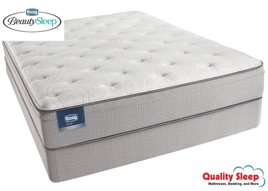 Simmons Beautysleep Series Areca Palm Plush Eurotop Mattress Set