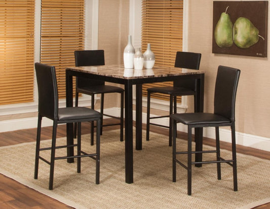LINK-FAUX MARBLE 5PC PUB SET