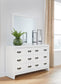 Binterglen Queen Panel Bed with Mirrored Dresser