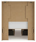 Lawroy Twin Panel Bed with Mirrored Dresser