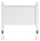 Mollviney Full Panel Headboard with Mirrored Dresser, Chest and Nightstand