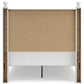 Mollviney Full Panel Headboard with Mirrored Dresser, Chest and Nightstand