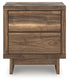 Chirason Two Drawer Night Stand