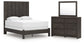 Fraluna Queen Panel Bed with Mirrored Dresser