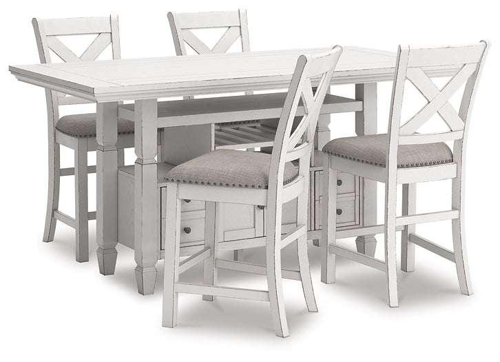 Robbinsdale Counter Height Dining Table and 4 Barstools