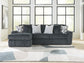 Midnight-Madness 2-Piece Sectional Sofa Chaise