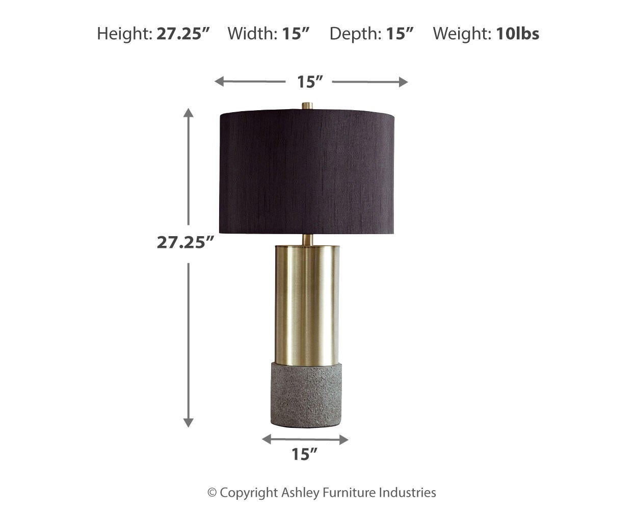 Jacek Metal Table Lamp (2/CN)