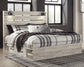 Cambeck King Panel Bed with 2 Storage Drawers with Mirrored Dresser, Chest and Nightstand