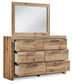 Hyanna King Panel Storage Bed, Dresser, Mirror, Chest and Nightstand