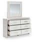 Zuraleus Queen Upholstered Panel Platform Storage Bed, Dresser, Mirror and Nightstand