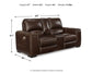 Alessandro PWR REC Loveseat/CON/ADJ HDRST