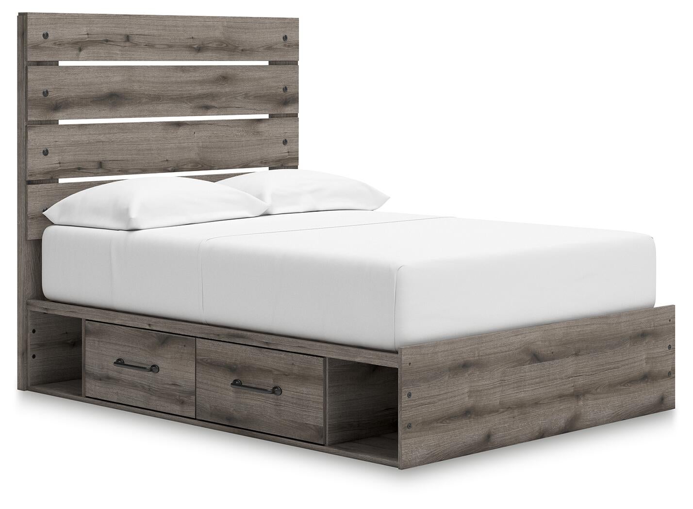 Urbanoore Full Panel Bed with Storage, Dresser, Mirror and Nightstand