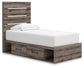 Urbanoore Twin Panel Bed with Storage, Dresser, Mirror and Nightstand