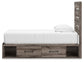 Urbanoore Twin Panel Bed with Storage, Dresser and Mirror