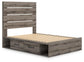 Urbanoore Full Panel Bed with Storage, Dresser and Mirror