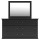 Maribel Full Panel Bed, Dresser, Mirror and Nightstand