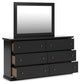 Maribel Full Panel Bed, Dresser, Mirror and Nightstand