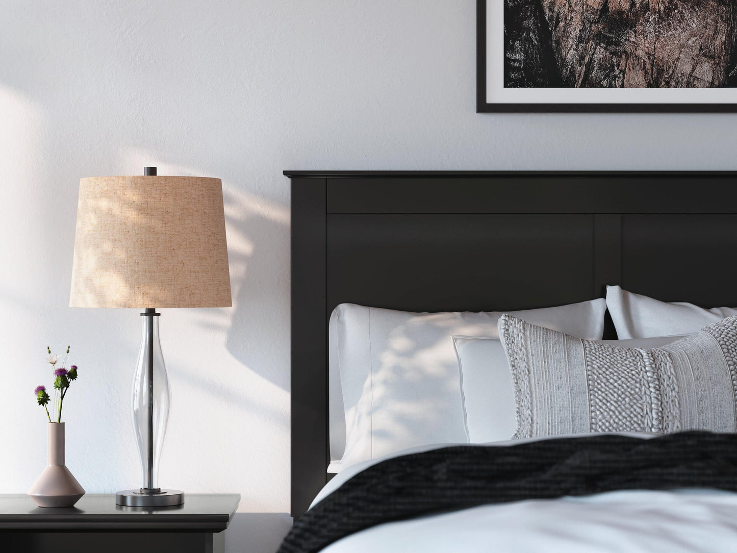 Maribel Full Panel Bed, Dresser, Mirror and Nightstand