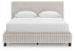 Birmonton Queen Upholstered Bed, Dresser, Mirror and Nightstand