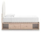 Arloster Twin Upholstered Panel Bed with Storage