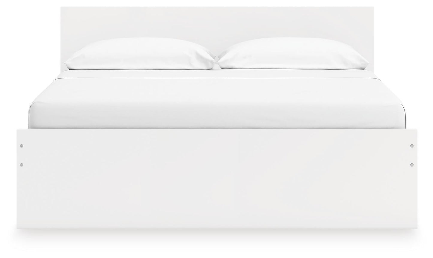 Onita King Panel Platform Bed with 2 Side Storage