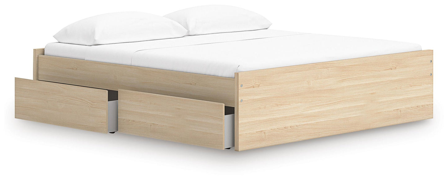 Onita King Platform Bed with 2 Side Storage