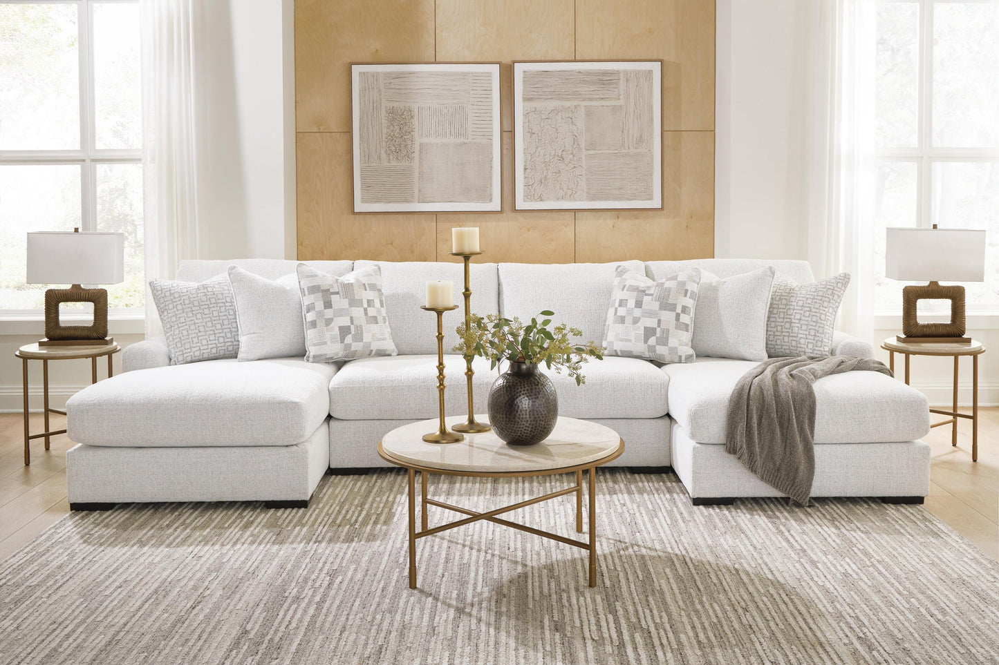 Misty-Lakes 4-Piece Double Chaise Sectional