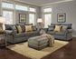 Jitterbug Gray Sofa and Loveseat