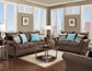 Jitterbug Cocoa Sofa and Loveseat