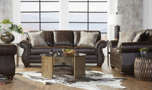 Ridgeline Brownie Sofa and Loveseat