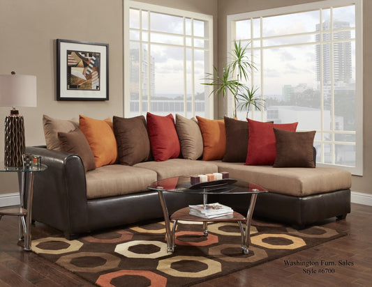 Victory Lane Taupe Sectional
