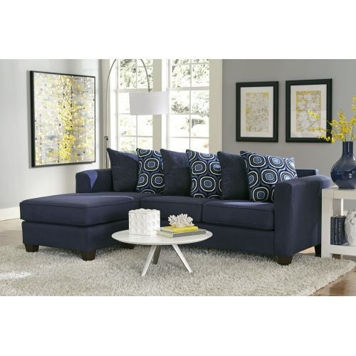 Lively Blue 2 Piece Sectional