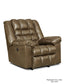 Kaden Taupe Leather Recliner