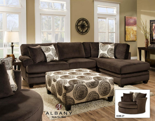 Groovy Chocolate Sectional