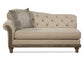 Parchment Tufted Sofa and Loveseat