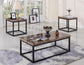 CARMEL-3PC MARBLE 3PK OCC TBL