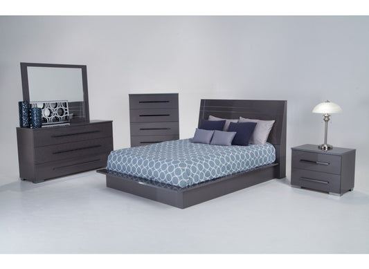 Dimora Platinum 5 Piece Bedroom Group