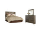 Juararo Queen Panel Headboard with Mirrored Dresser