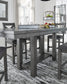 Myshanna Counter Height Dining Table and 6 Barstools