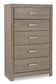 Culverbach King Panel Bed with Mirrored Dresser and Chest
