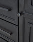 Foyland King Panel Storage Bed with Mirrored Dresser and Chest