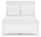 Fortman Full Panel Bed with Mirrored Dresser, Chest and Nightstand
