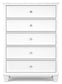 Fortman Queen Panel Bed with Mirrored Dresser and Chest