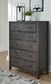 Montillan Queen Panel Bed with Mirrored Dresser, Chest and Nightstand